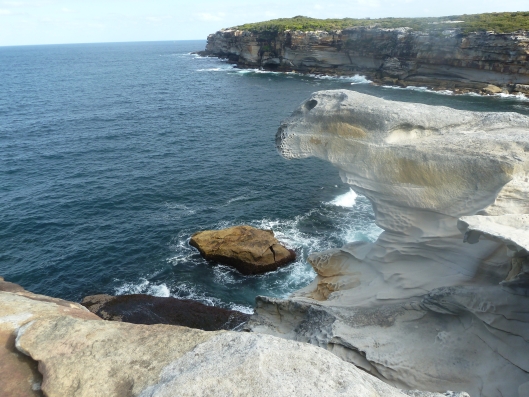 Eroded Sandstone Magic Point Boora Point in distance